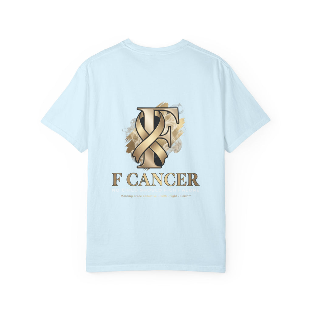 F Cancer Ribbon T-Shirt — Gold Awareness Tee