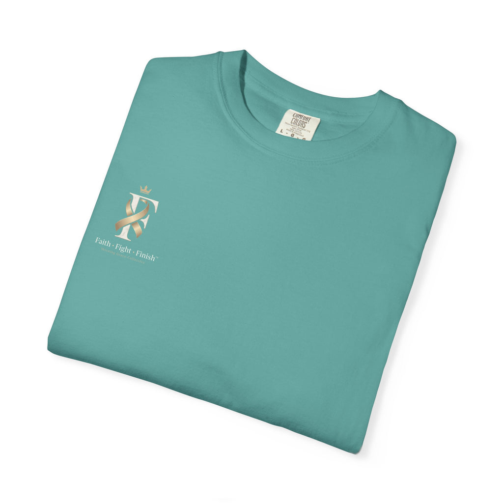 F Cancer Ribbon T-Shirt — Gold Awareness Tee