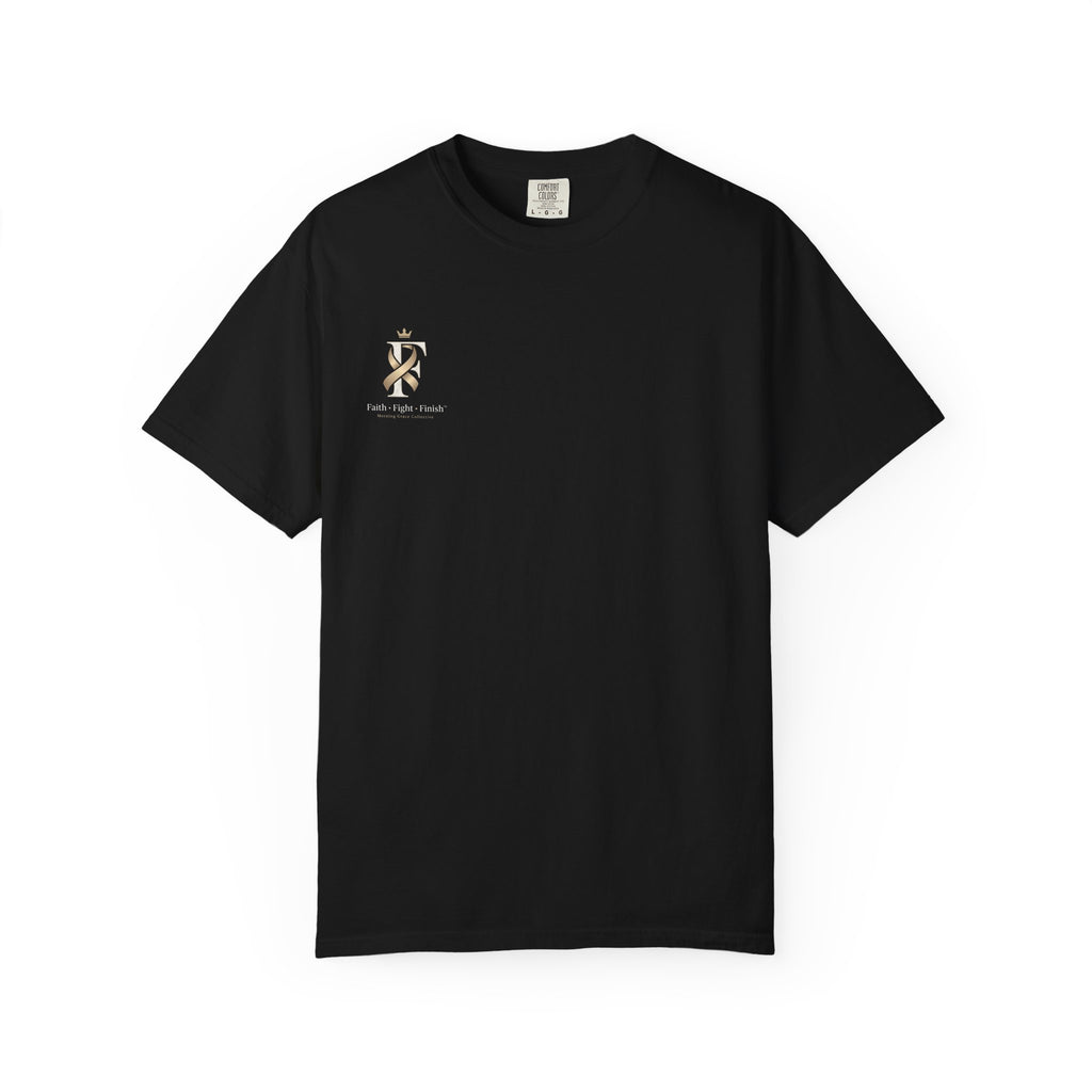 F Cancer Ribbon T-Shirt — Gold Awareness Tee