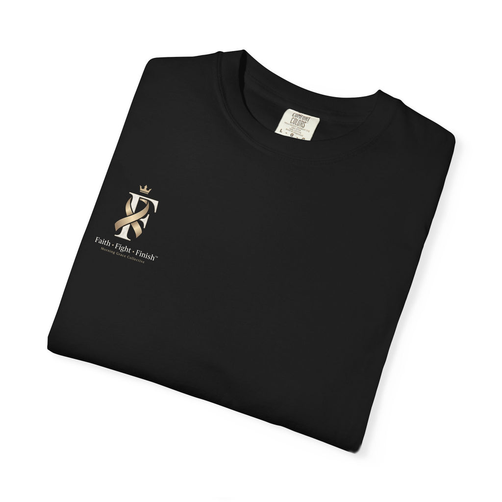 F Cancer Ribbon T-Shirt — Gold Awareness Tee