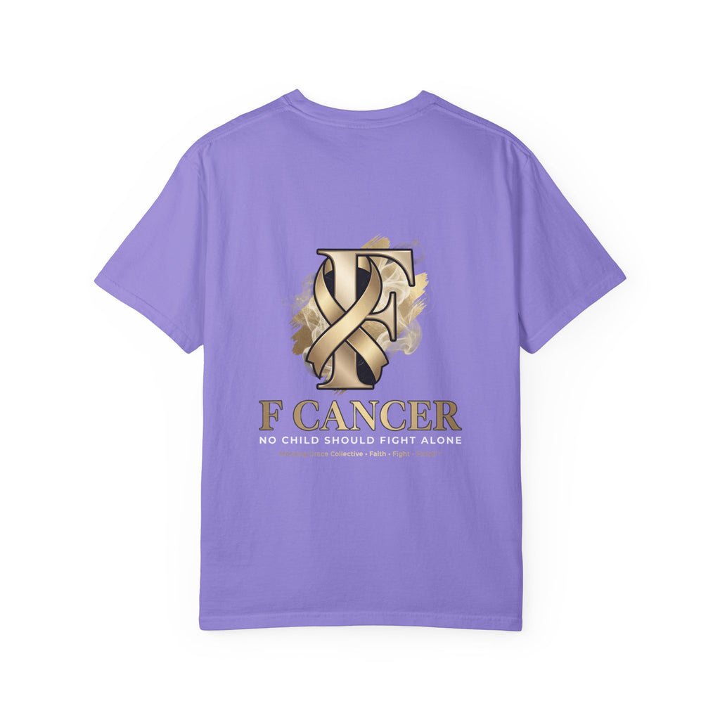 F Cancer Ribbon T-Shirt — Gold Awareness Tee