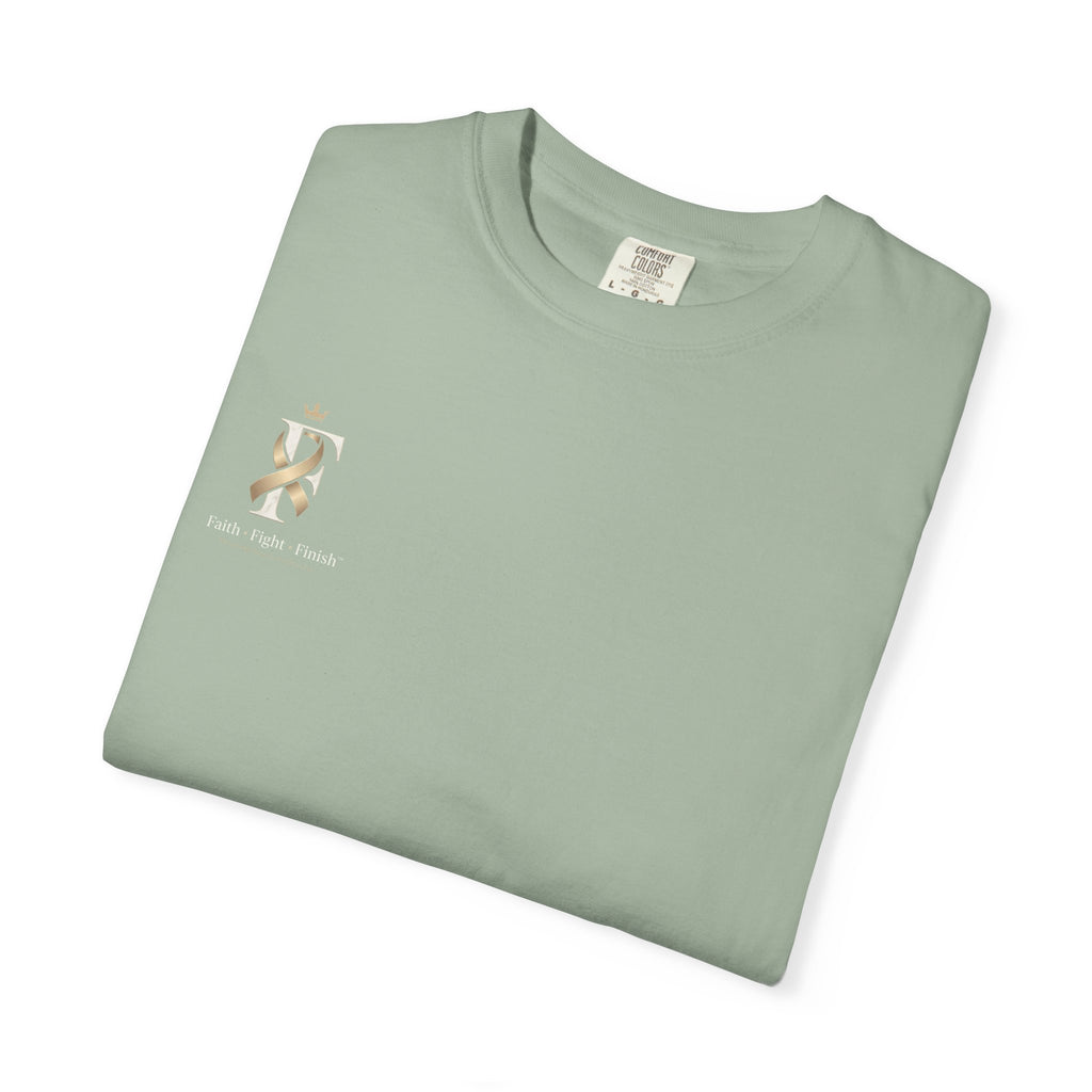 F Cancer Ribbon T-Shirt — Gold Awareness Tee