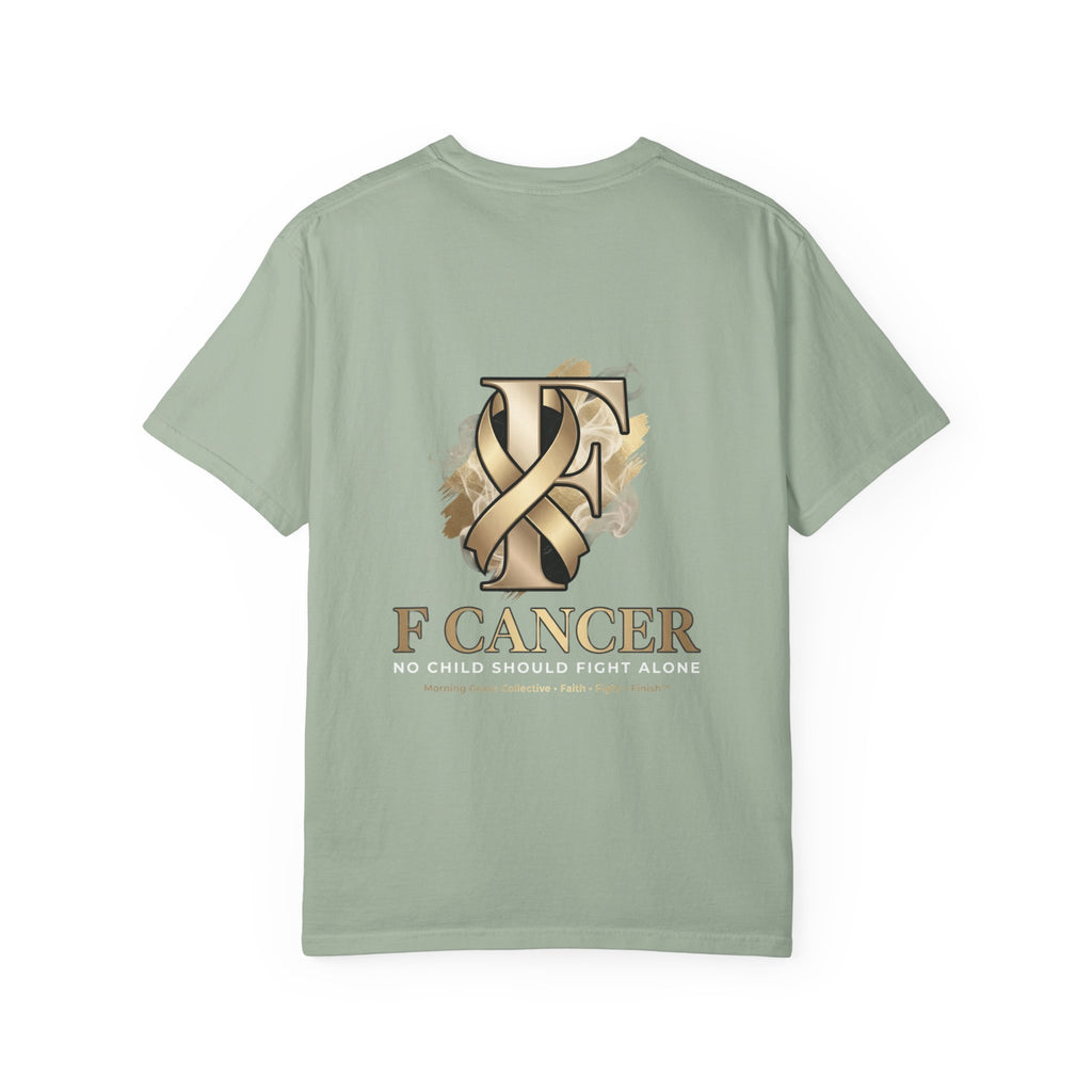 F Cancer Ribbon T-Shirt — Gold Awareness Tee
