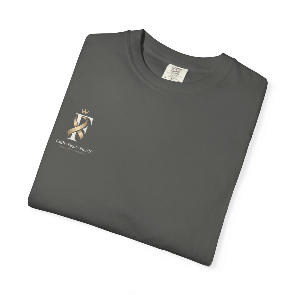 F Cancer Ribbon T-Shirt — Gold Awareness Tee