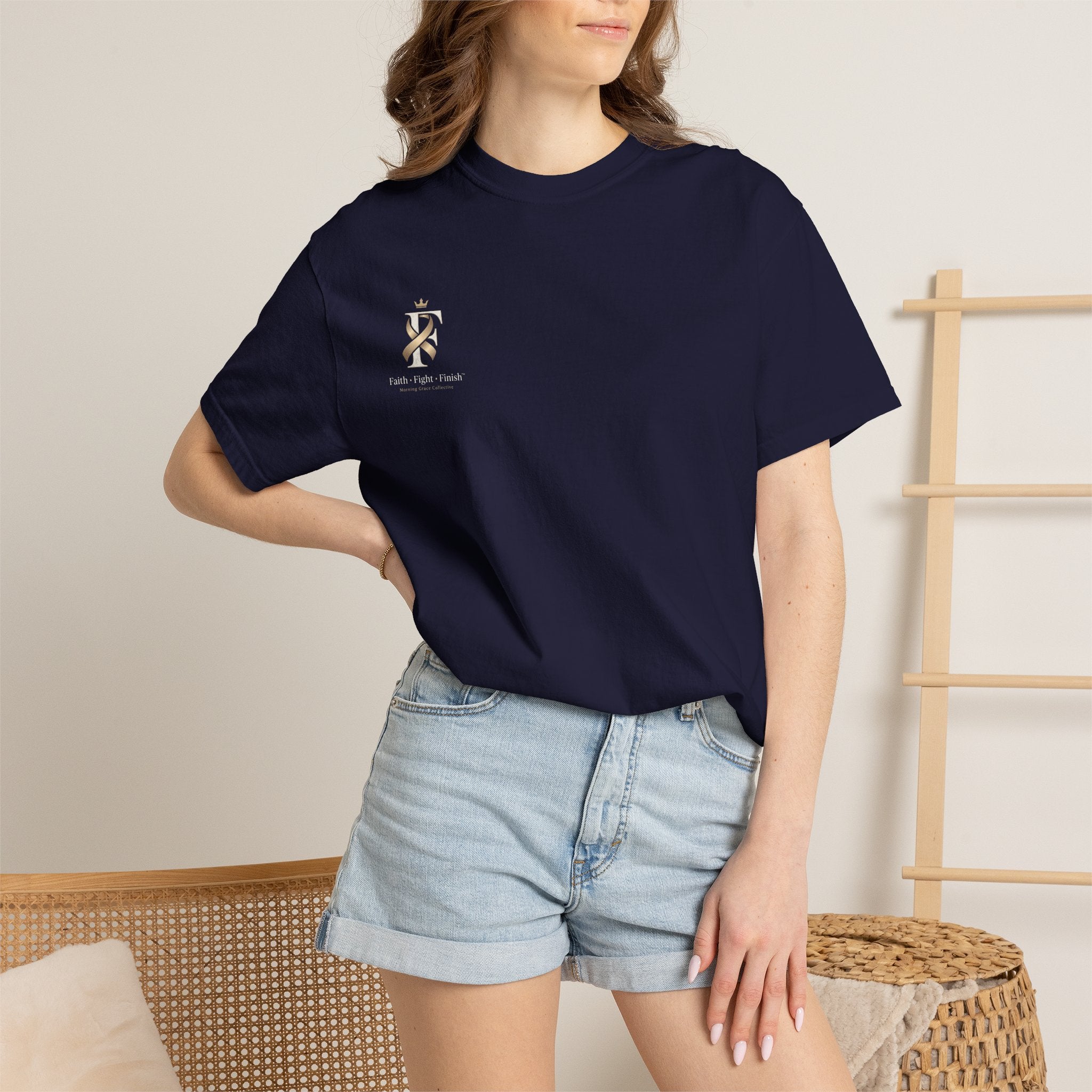 F Cancer Ribbon T-Shirt — Gold Awareness Tee
