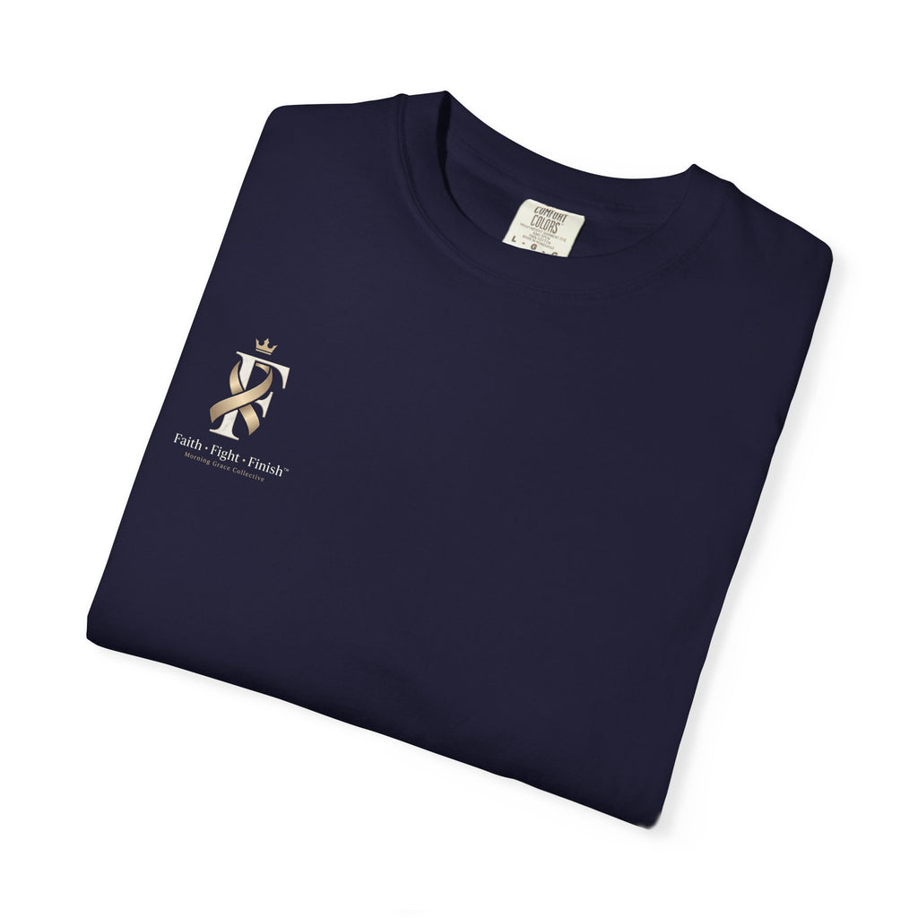 F Cancer Ribbon T-Shirt — Gold Awareness Tee