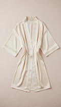 Silk Kimono Robe With Sash