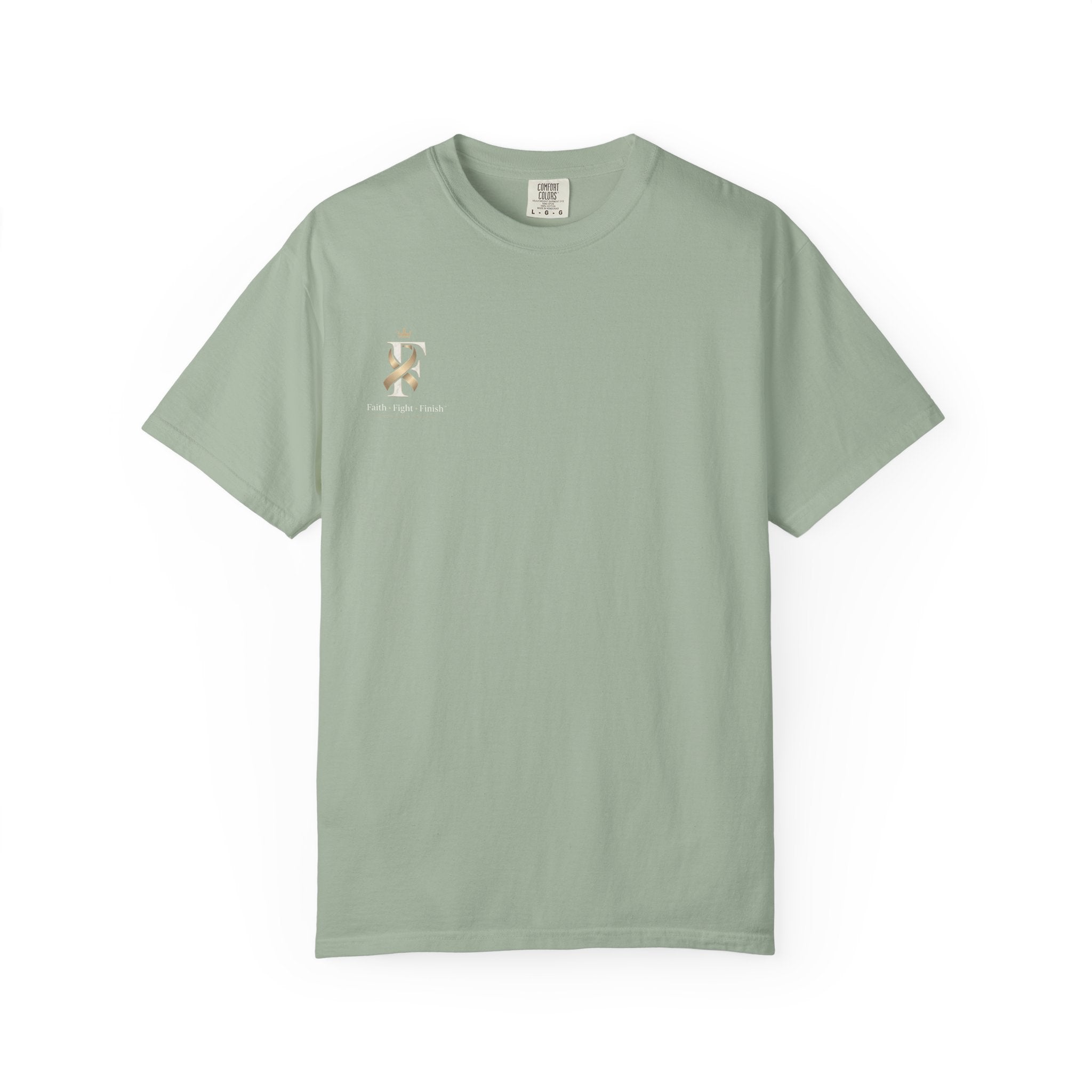 F Cancer Ribbon T-Shirt — Gold Awareness Tee