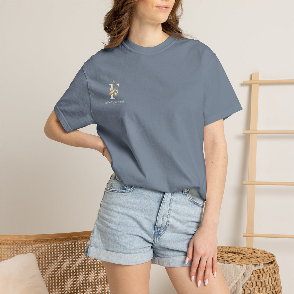 F Cancer Ribbon T-Shirt — Gold Awareness Tee