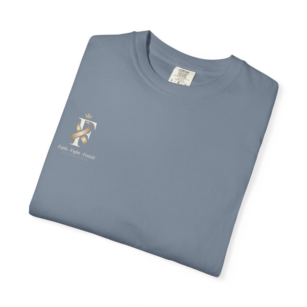 F Cancer Ribbon T-Shirt — Gold Awareness Tee