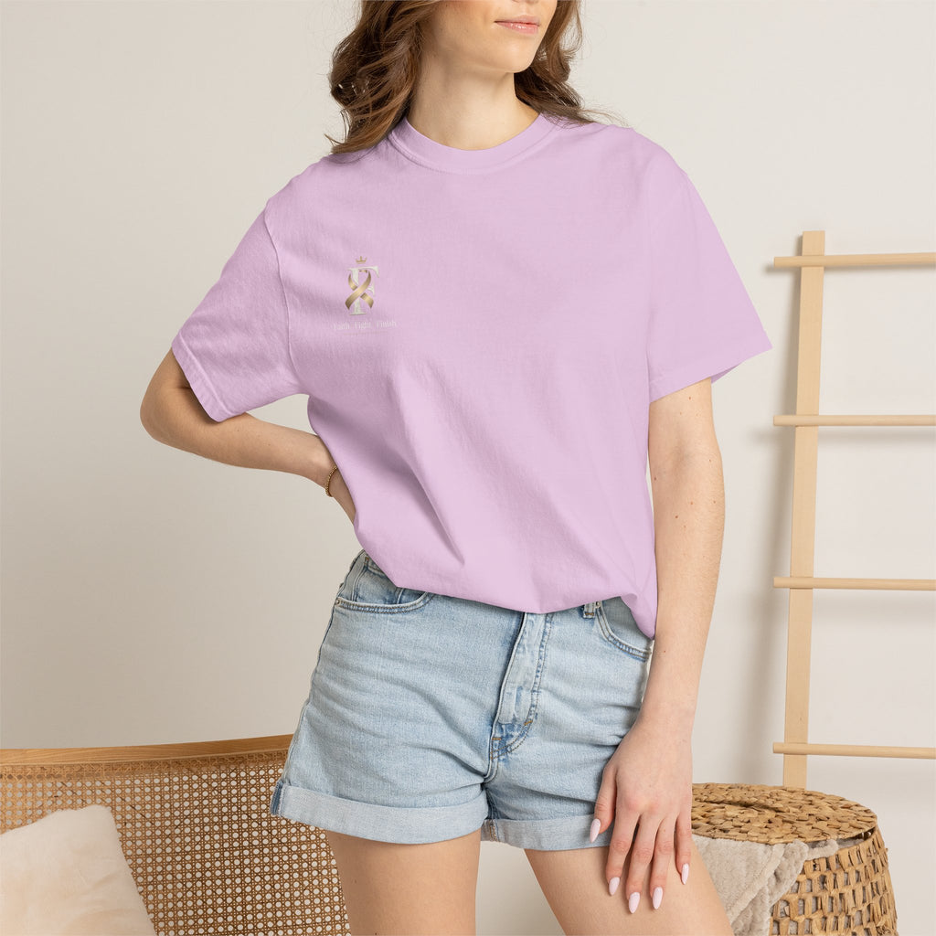 F Cancer Ribbon T-Shirt — Gold Awareness Tee
