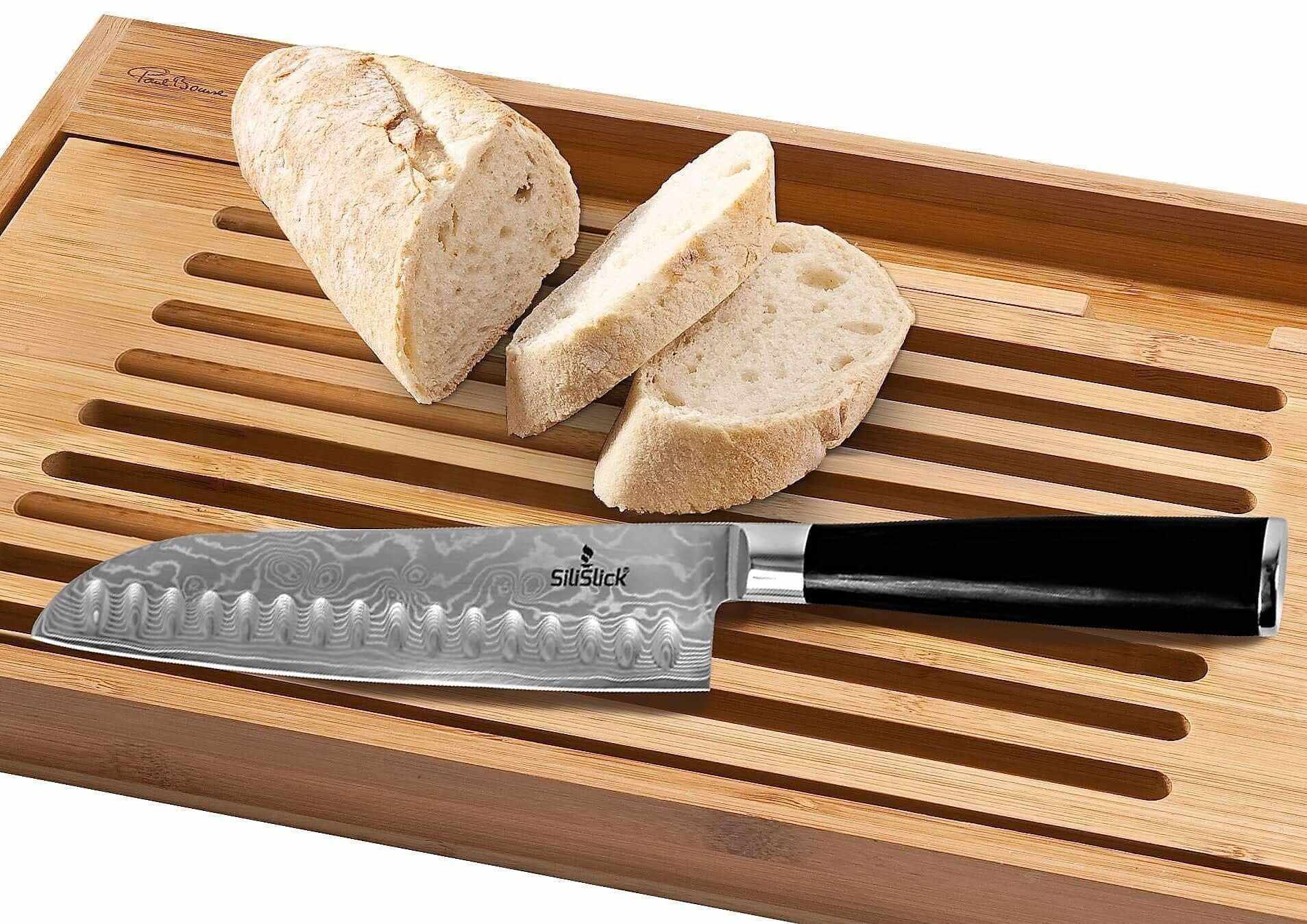 Damascus VG10 Steel Santoku Knife Classic Wave